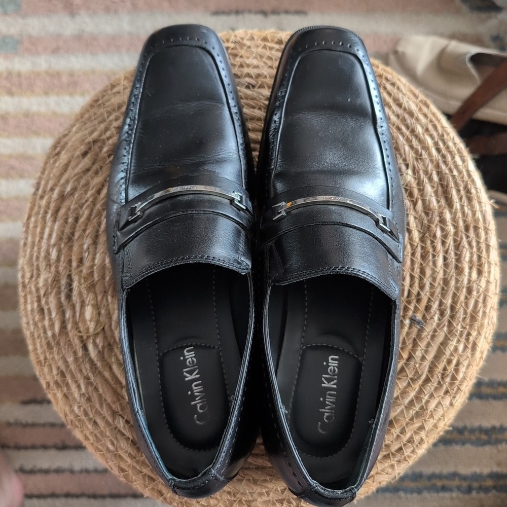 Calvin‎ Klein Garner Men's Size 8M Black Slip On Loafer